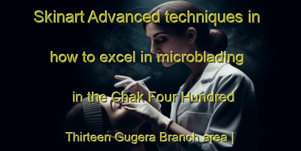 Skinart Advanced techniques in how to excel in microblading in the Chak Four Hundred Thirteen Gugera Branch area | MicrobladingTraining | MicrobladingClasses | SkinartTraining-Pakistan